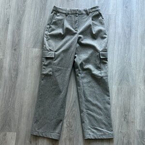 Vero Moda Women's Tan Gray Cargo Trousers